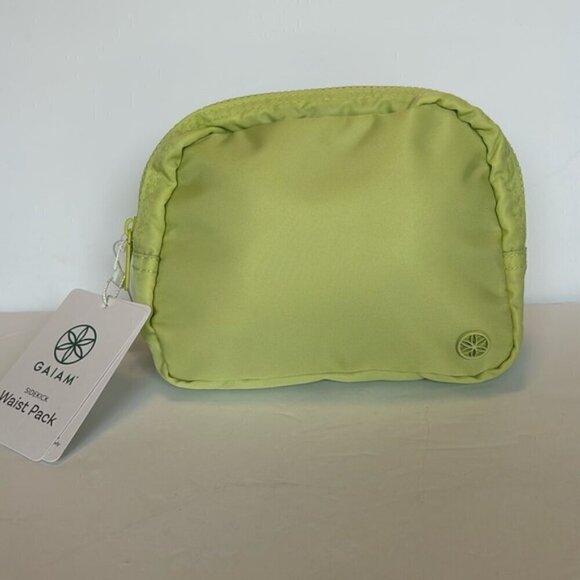 NEW! GAIAM Sidekick Waist Pack - lime Green zipper top - Picture 1 of 7